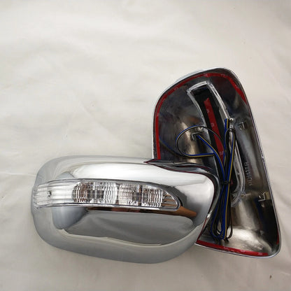 LED Rearview Mirror Side Lid Cover Trim for Toyota Corolla (2005-2006) 2 x Chrome