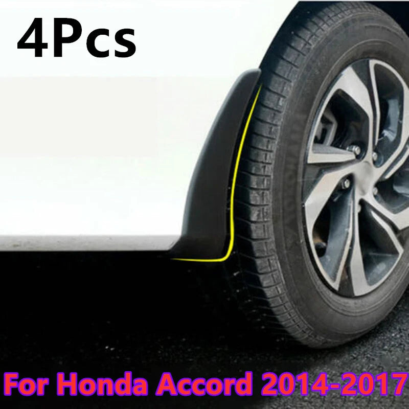 4 x Front Rear Mud Flaps Splash Guards Mudguard for Honda Accord (2014–2017)