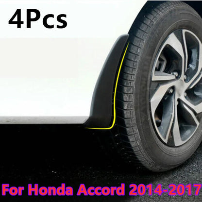 4 x Front Rear Mud Flaps Splash Guards Mudguard for Honda Accord (2014–2017)