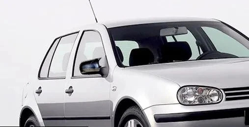 Side View Mirror Covers Gloss Black 2 Piece for VW Golf MK4 (1997-2003)