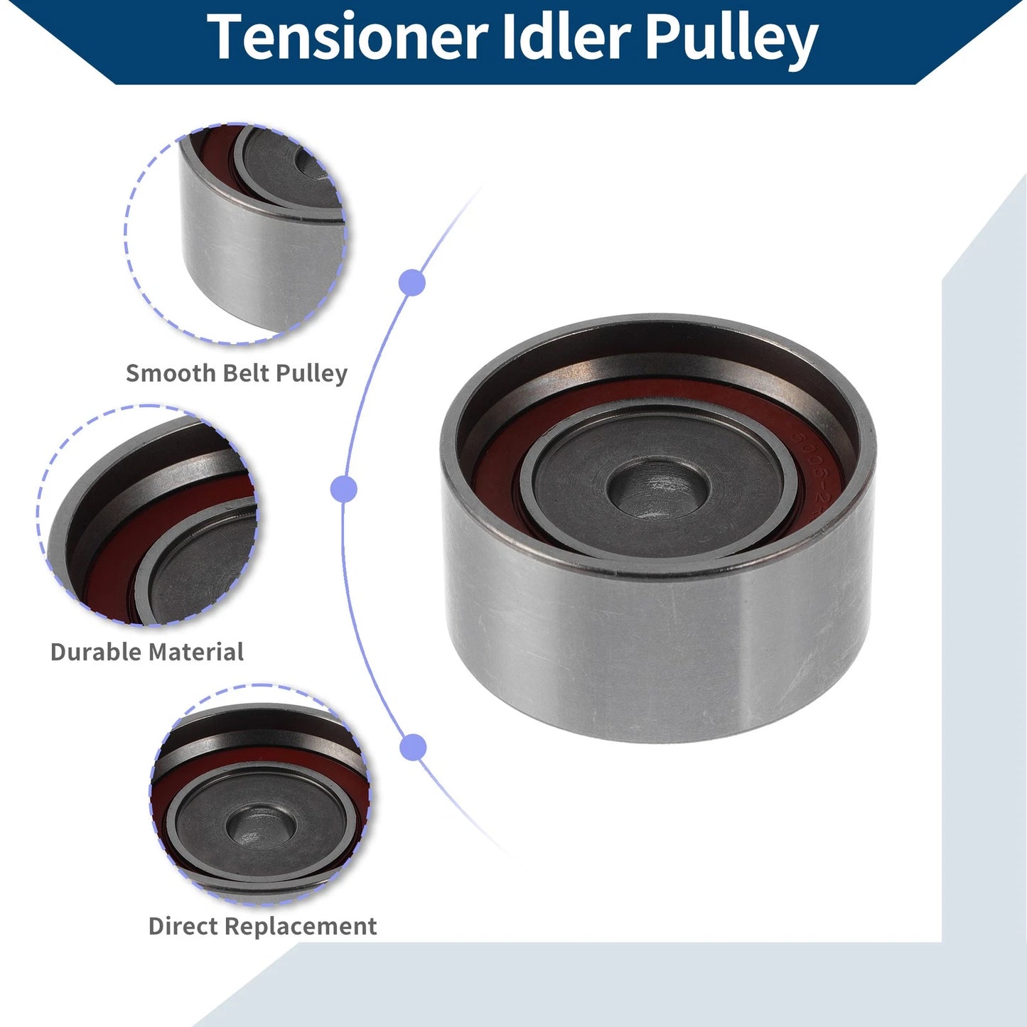 Drive Belt Idler Pulley for Toyota Camry (1987-2001) - 1 x OEM No.1350388360