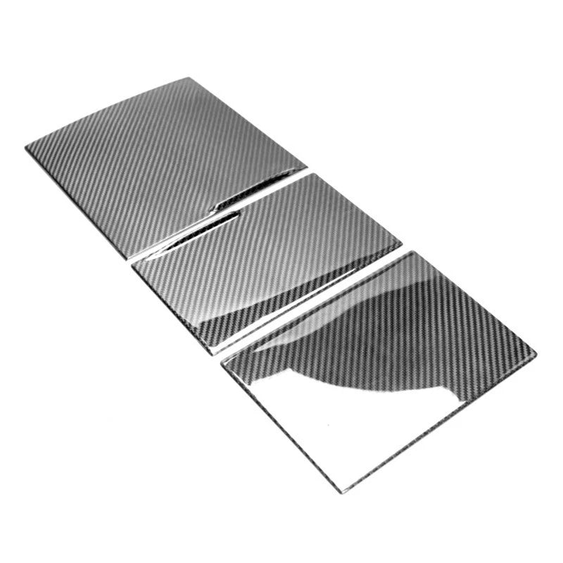 Real Gloss Carbon Fiber Console Panel Cover Trim for Tesla Model 3 2023-2024