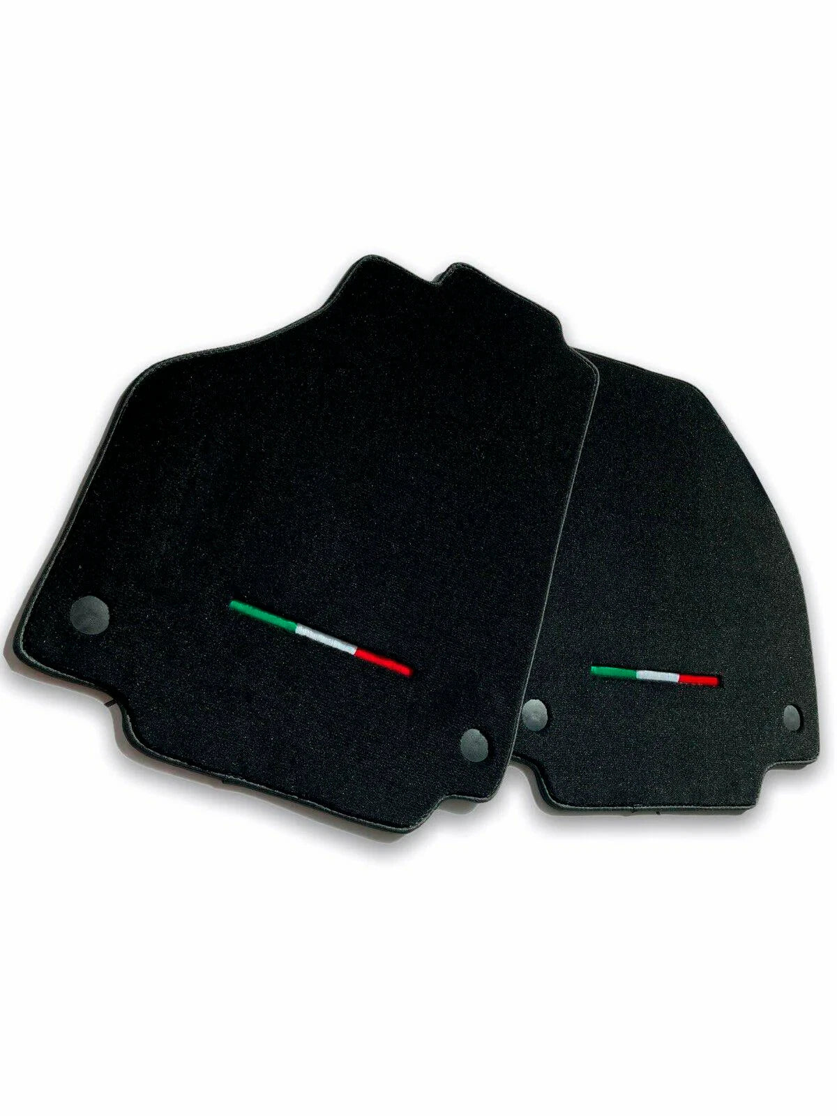 Floor Mats for Ferrari 488 GTB Black Tailored Carpets Set with Italy Emblem