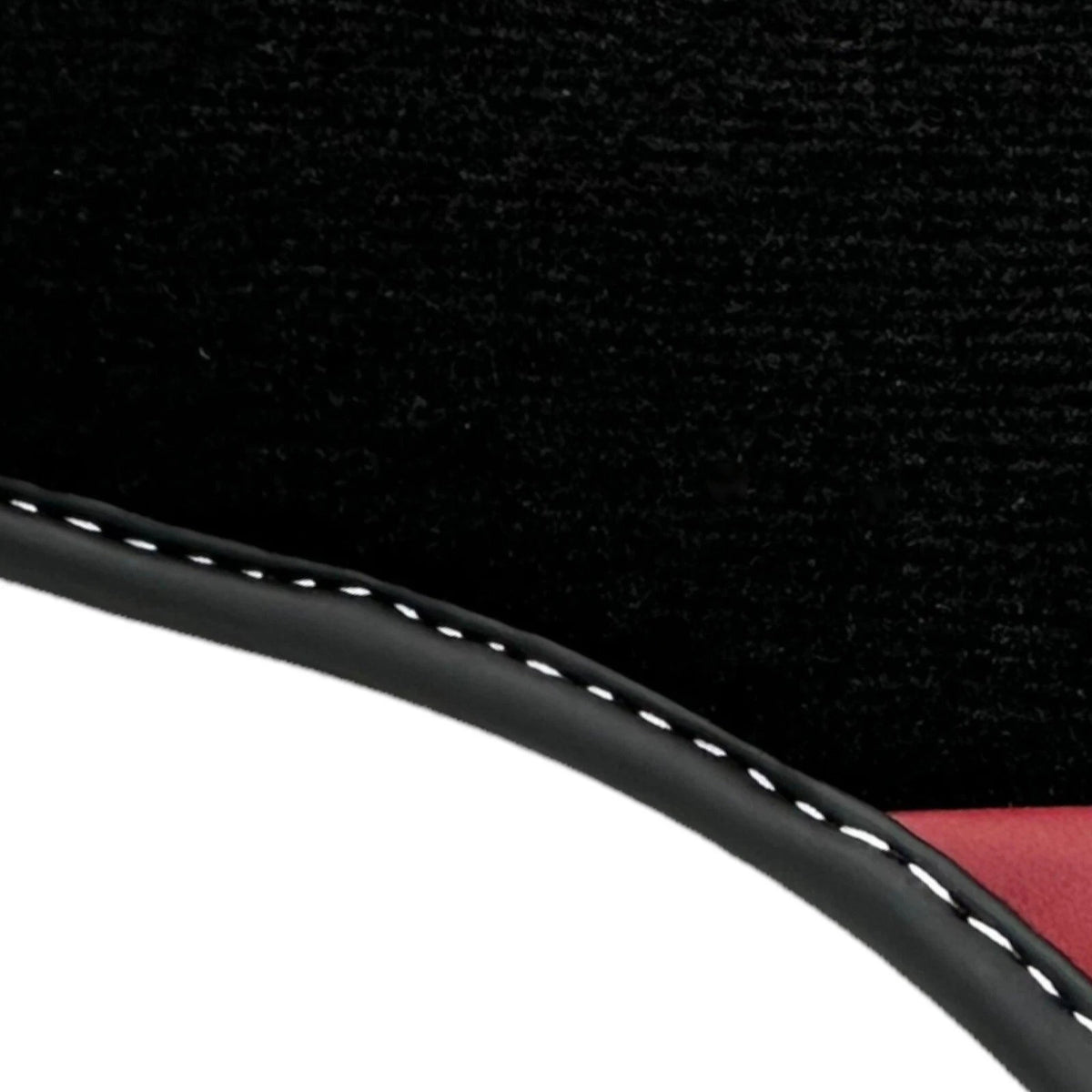 Bordeaux Nappa Leather Floor Mats for Ferrari 488 Spider (2015-2023)