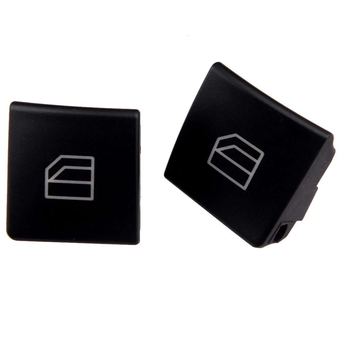 2 x Window Knob Button Covers for Benz C E C220 CLA GLK W204 W212 W166 (2007-2023)