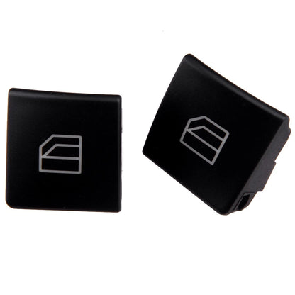 2 x Window Knob Button Covers for Benz C E C220 CLA GLK W204 W212 W166 (2007-2023)