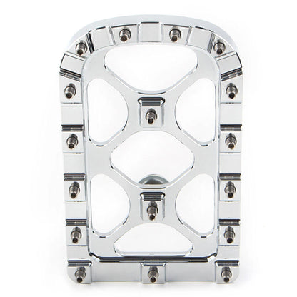 CNC Chrome MX Style Large Brake Pedal Pad Cover for Harley Electra Glide, Softail