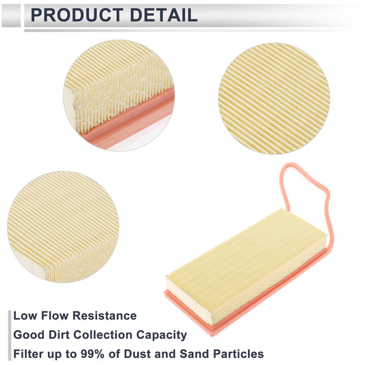 1 Pcs Car Engine Air Filter for BMW X5 2.0L Long Life (2016-2018)