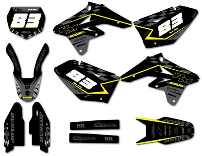 Granite Style Graphics Decals Sticker Kit for Suzuki RMZ 250 (2007-2009)