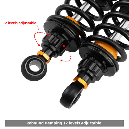 Remote Reservoir Rear Shocks for Harley Road Glide (2014 - 2025)