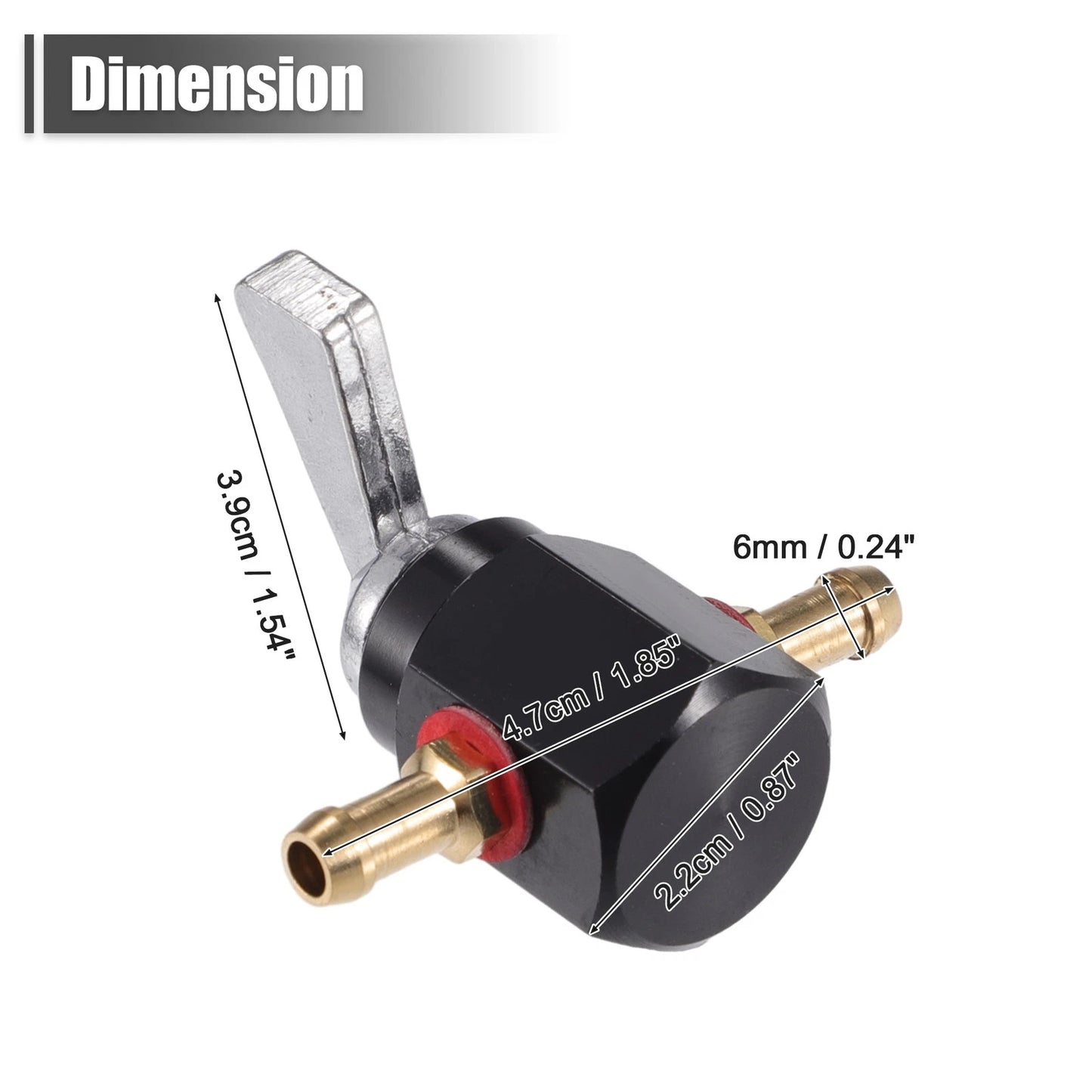 Fuel Tap / 6mm / Petcock Valve Switch for Motorcycle Go Kart