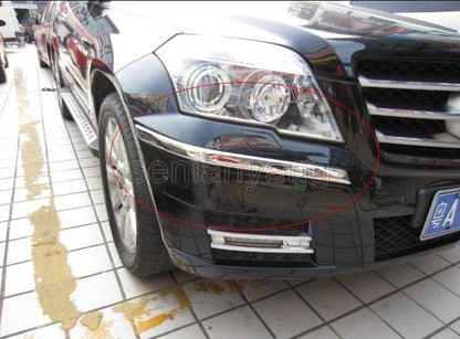 Front Grille Corner Protector Trim for Benz GLK 300 350 Class X204 (2010-2012)