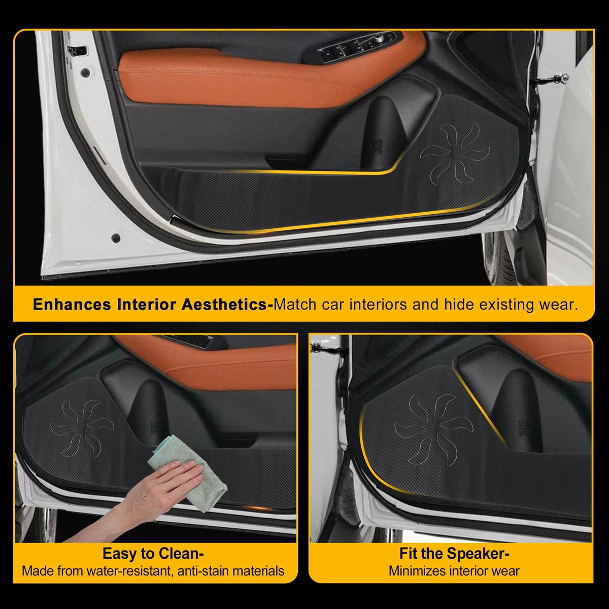 Car Door Anti Kick Pad Sticker Scratch Protector for Subaru Outback (2020-2025)