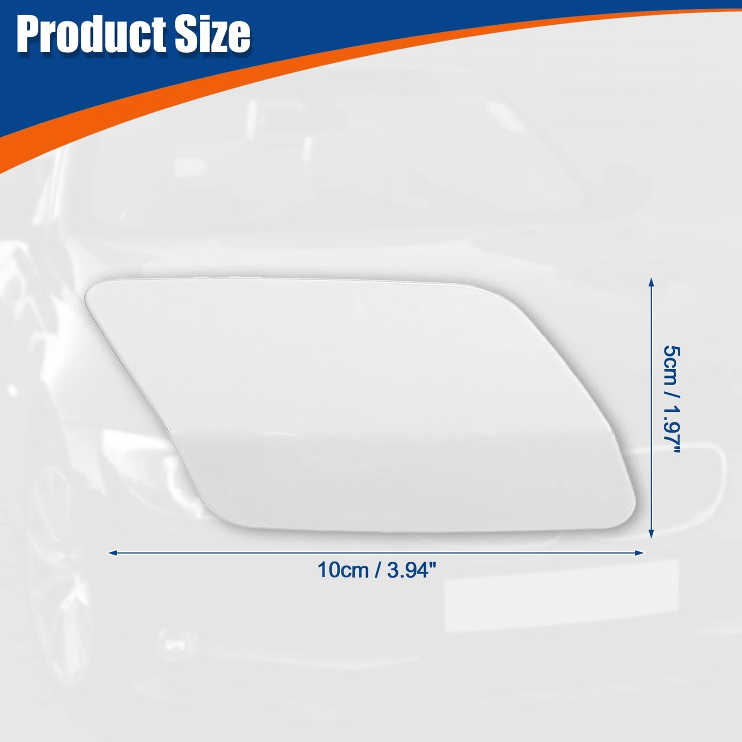 Right Side Front Bumper Washer Nozzle Cover for BMW E92 E93 (2011-2013) White