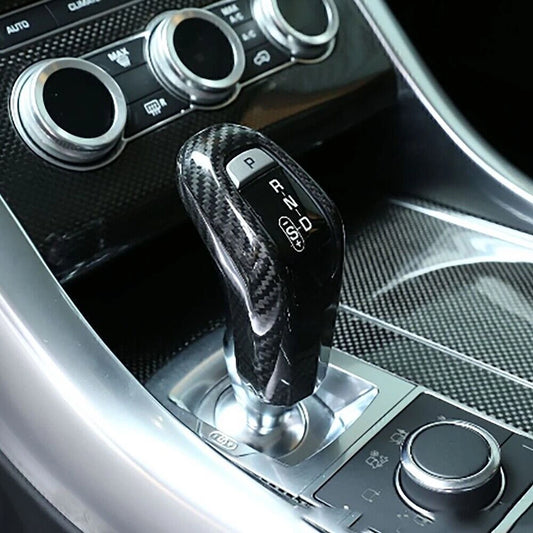 1pc Carbon Fiber Gear Shift Head Cover for LR Range Sport (2014-2017)