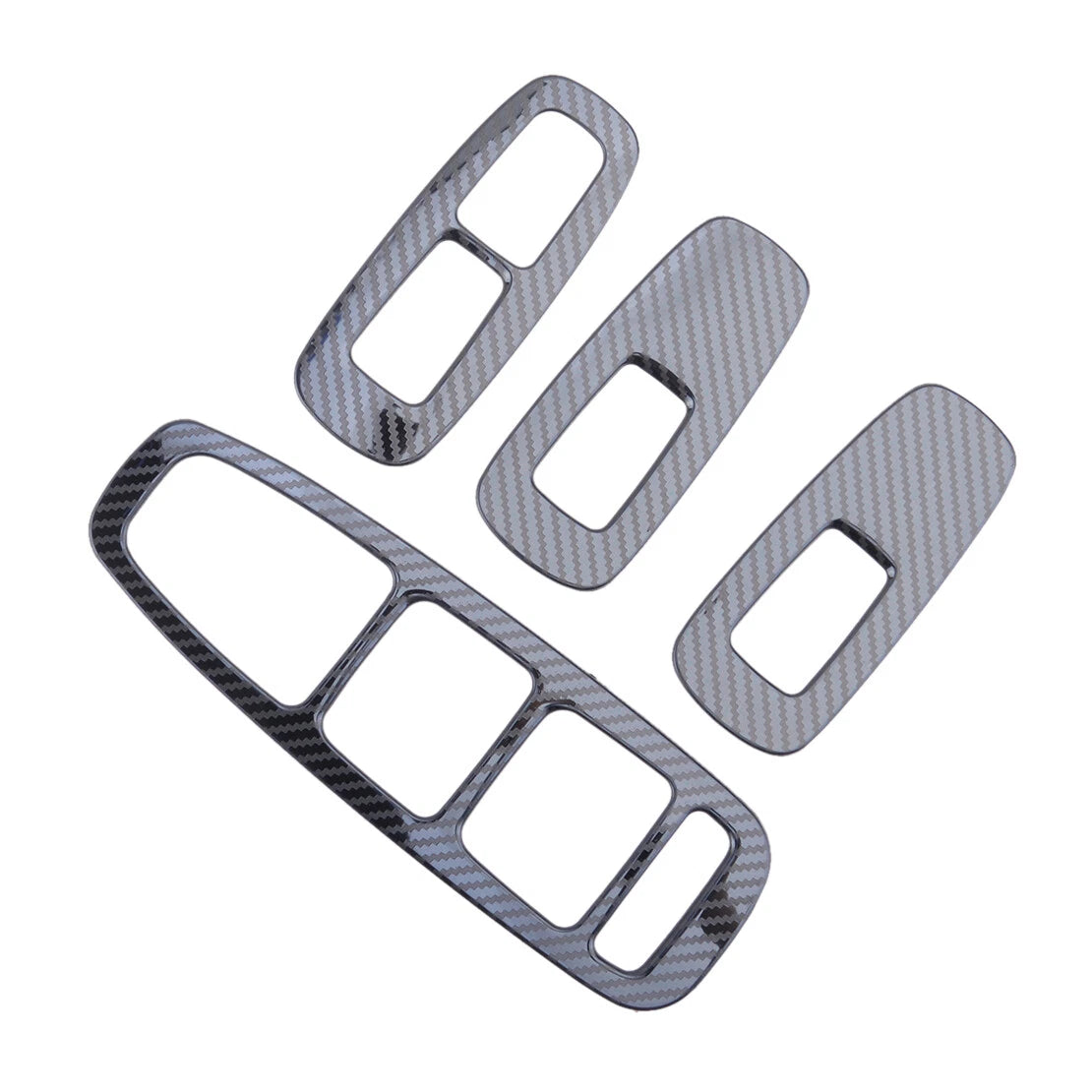 4 x Stainless Steel Window Switch Panel Covers for Hyundai Sonata (2020-2021)