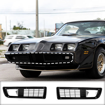 Front Bumper Lower Grill Cover Set for 1979-1981 Pontiac Firebird Trans Am