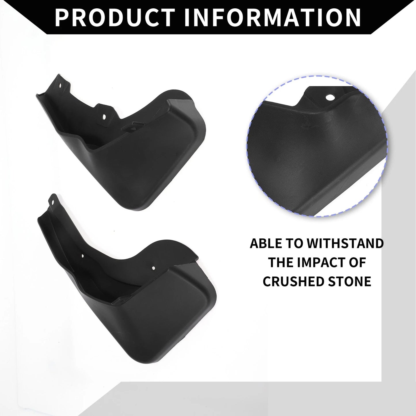 Mud Flap Splash Guards for Peugeot 3008 (2017-2019)