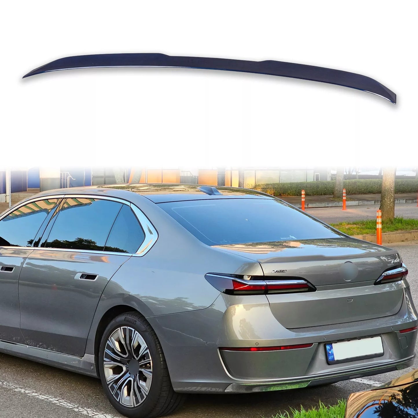 M760i Style ABS Boot Spoiler for BMW 7er G70 (2023 - ) Tanzanite Blue