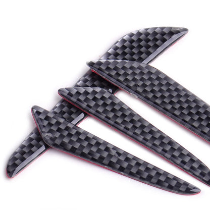 4 x Car Door Crash Protector Edge Guard Bumper Bar Anti-Rub Strips Black