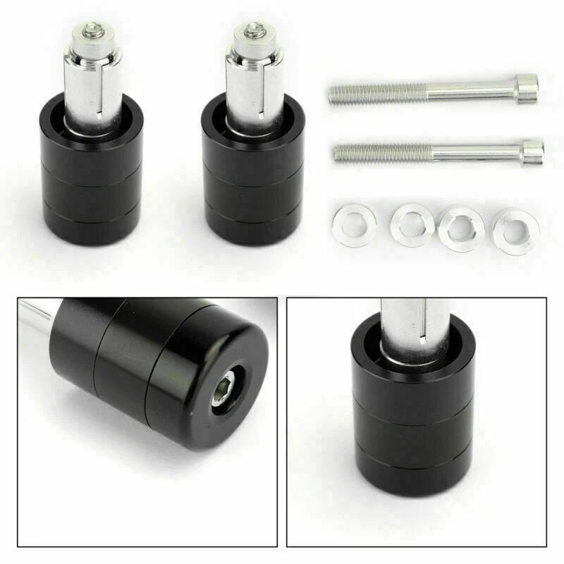 22mm Aluminum Black Motorcycle Handlebar Weights for F2