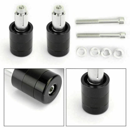 22mm Aluminum Black Motorcycle Handlebar Weights for F2