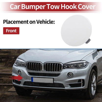 Tow Hook Cover for BMW X5 F15 M (2014-2018) White 1 Pc