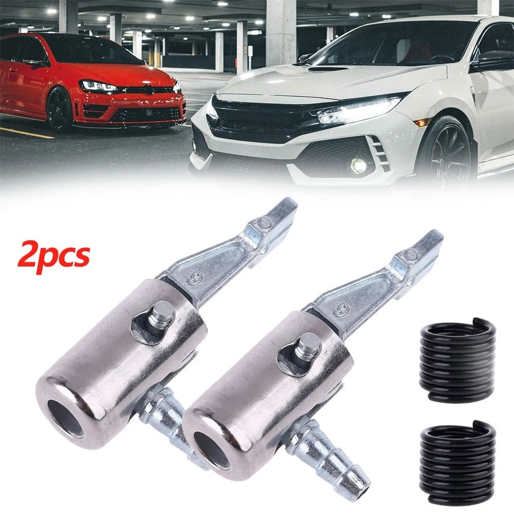 Inflator Pump Adapter Connector with Spring Hose Valve