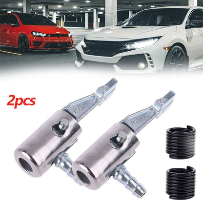 Inflator Pump Adapter Connector with Spring Hose Valve