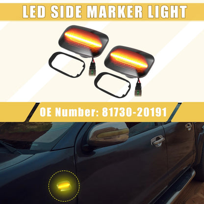 Front LED Side Marker Light 1 x Pair for Toyota