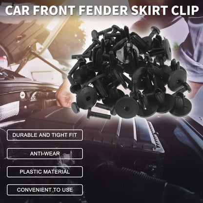 Front Fender Skirt Clip 25pcs for GM Bumper Push Type Plastic Retainer Rivet