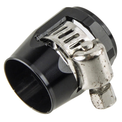 4 x Black Aluminum AN6 Hex Hose Clamps for Universal Connection Fittings