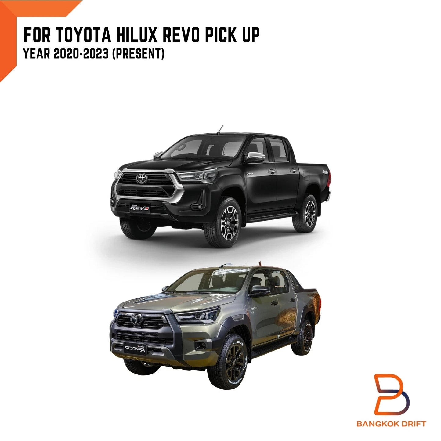 Bonnet Hood Trim Moulding for Toyota Hilux Revo (2020-2024)