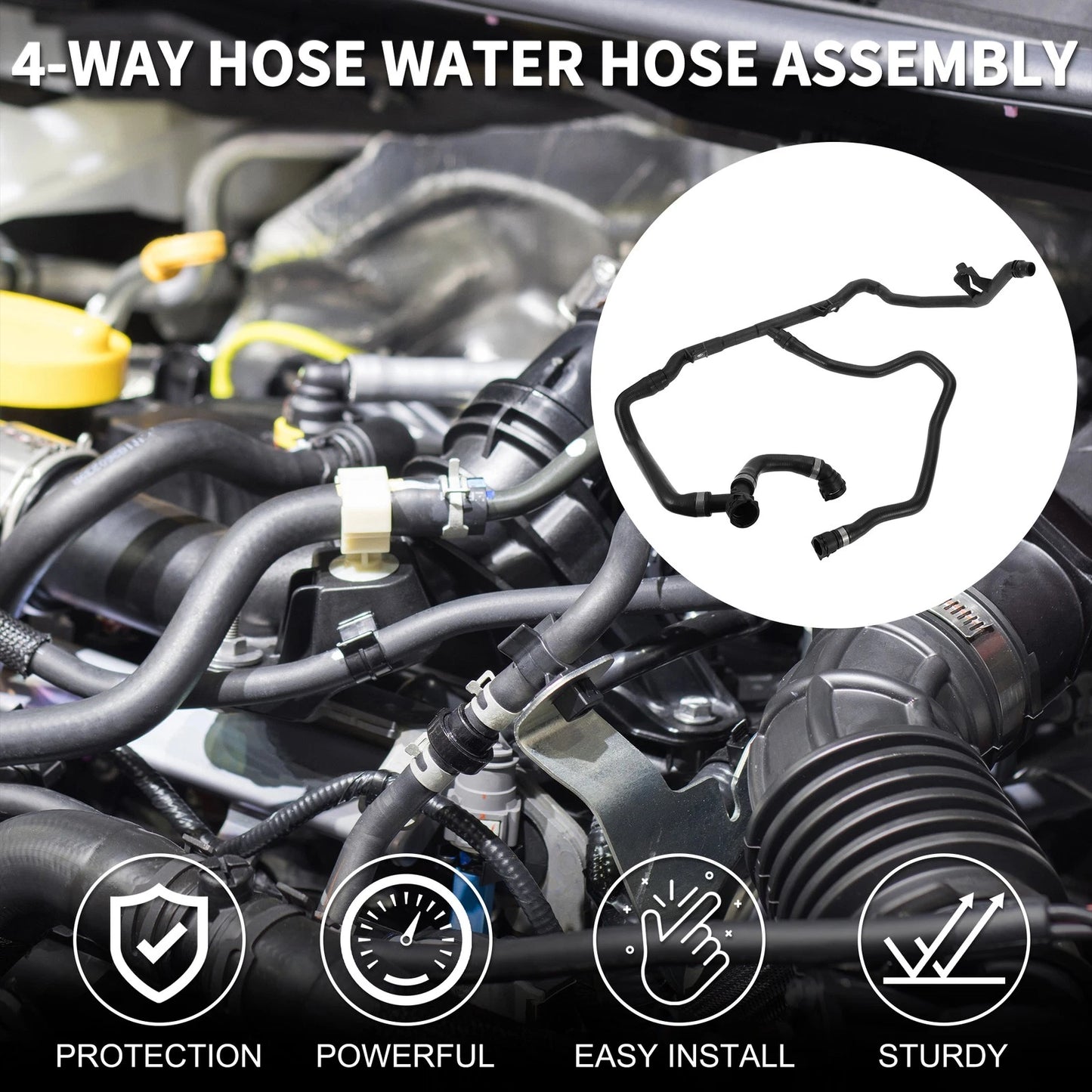 4-Way Hose Assembly for BMW 318i (2007-2012)