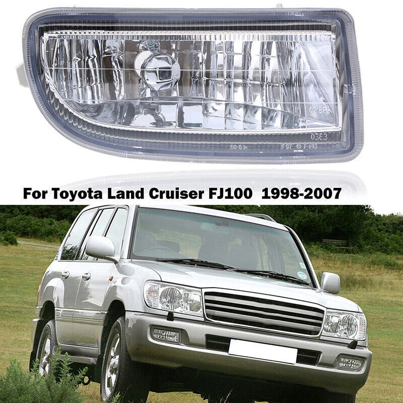 Right Side Fog Light Lamp Clear Lens for Toyota Land Cruiser (1998-2007)