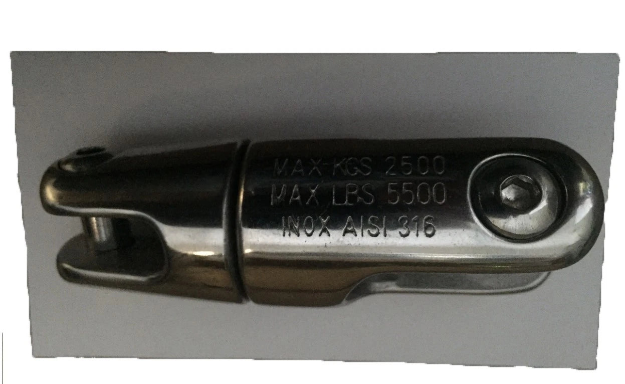 Anchor Swivel Connector for 6-8mm Chain 316 Stainless 2500Kg Break Load