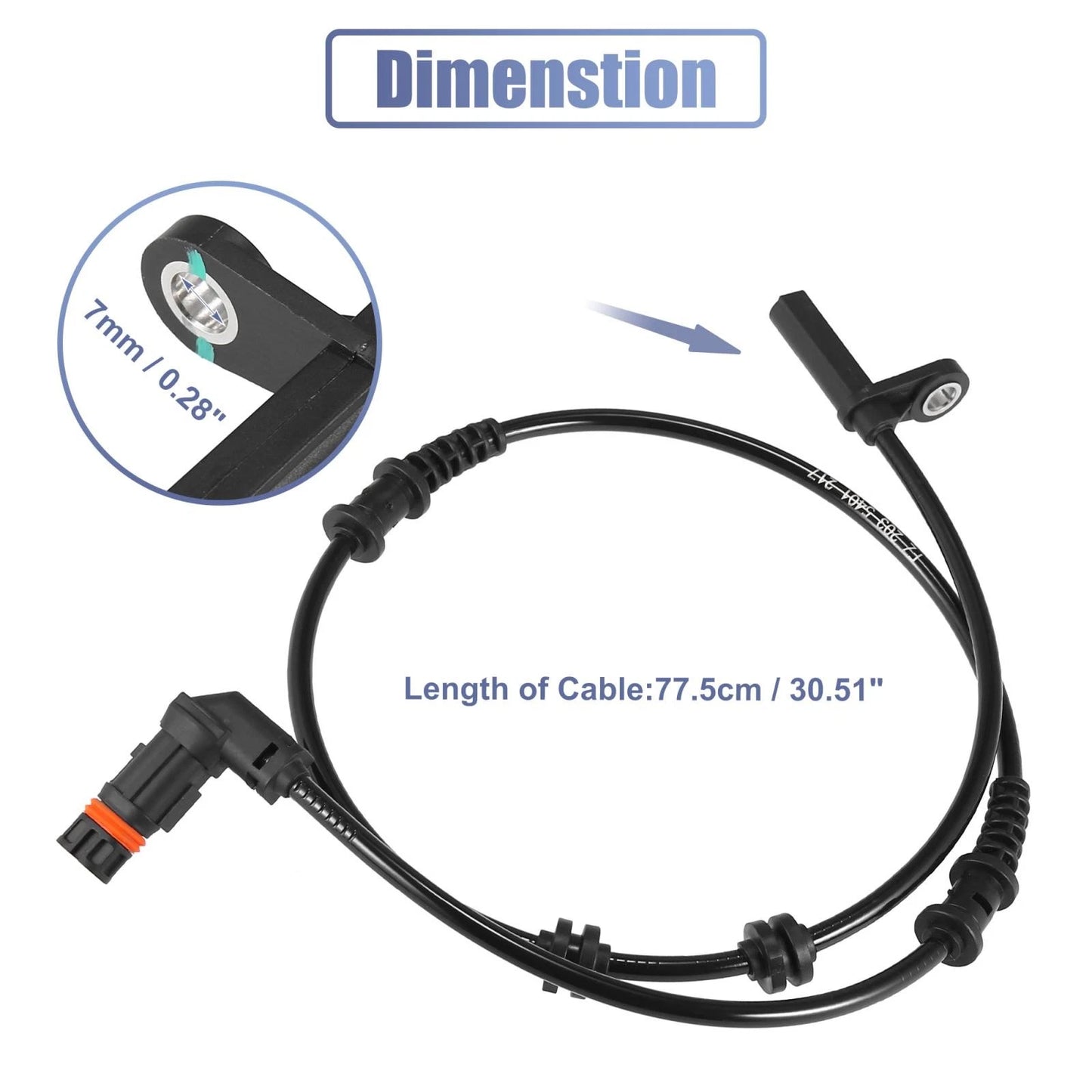 ABS Wheel Speed Sensor for Mercedes-Benz C280 C350 (2001-2007)