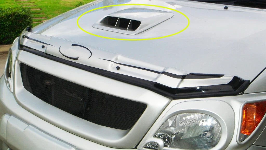 Chrome Hood Scoop Air Flow Vent Cover for Toyota Hilux MK6 Vigo Fortuner (2005-2012)