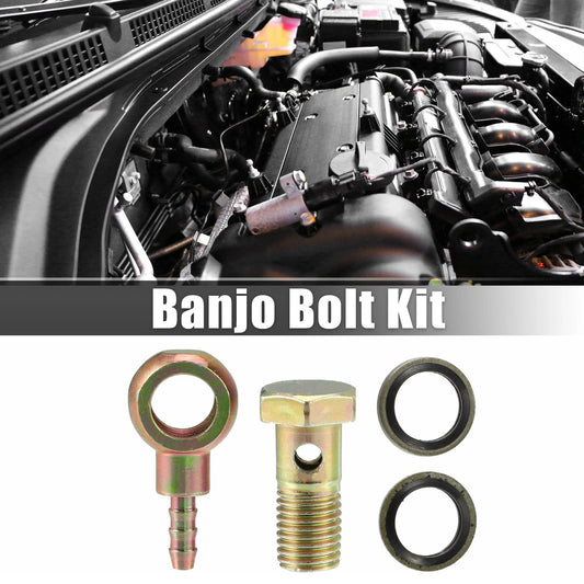 M12x1.5 Banjo Bolt Kit with Copper Washers for Motorcycle