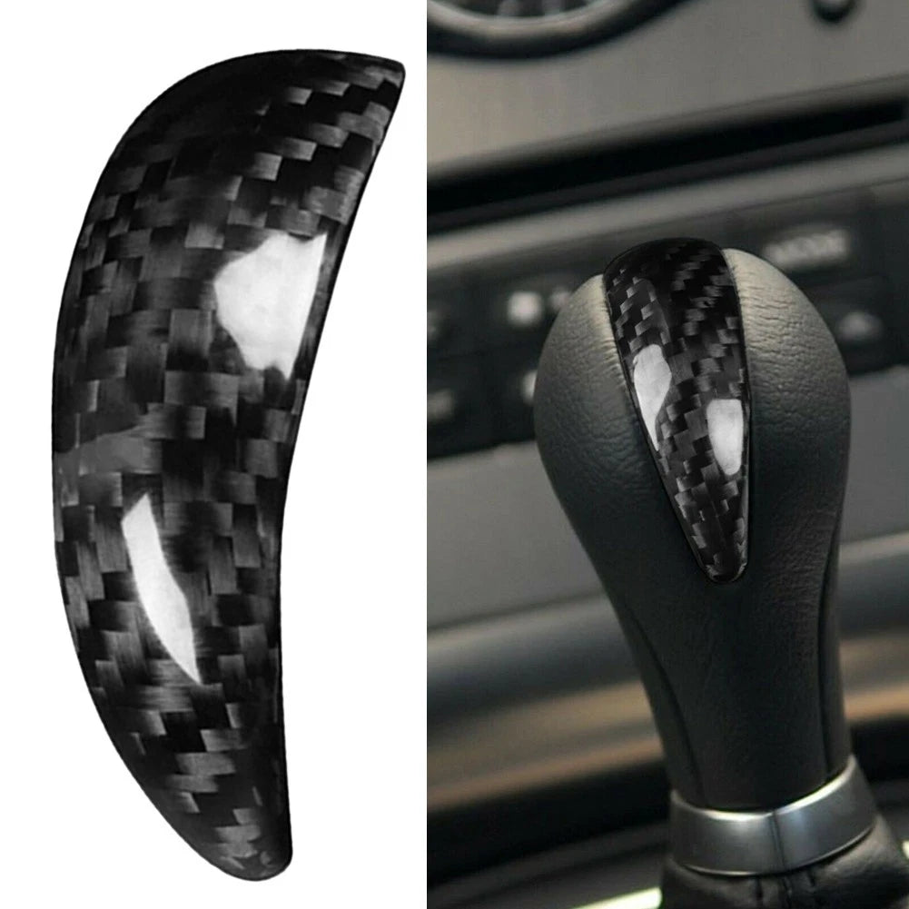 Black Carbon Fiber Shift Knob Cover for Infiniti G37 G35 QX50 QX70 FX35