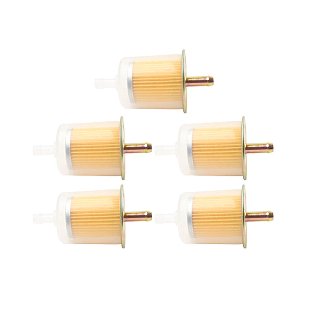 5 x 3/8" Fuel Filters for Universal Motorcycle Inline Gas Line