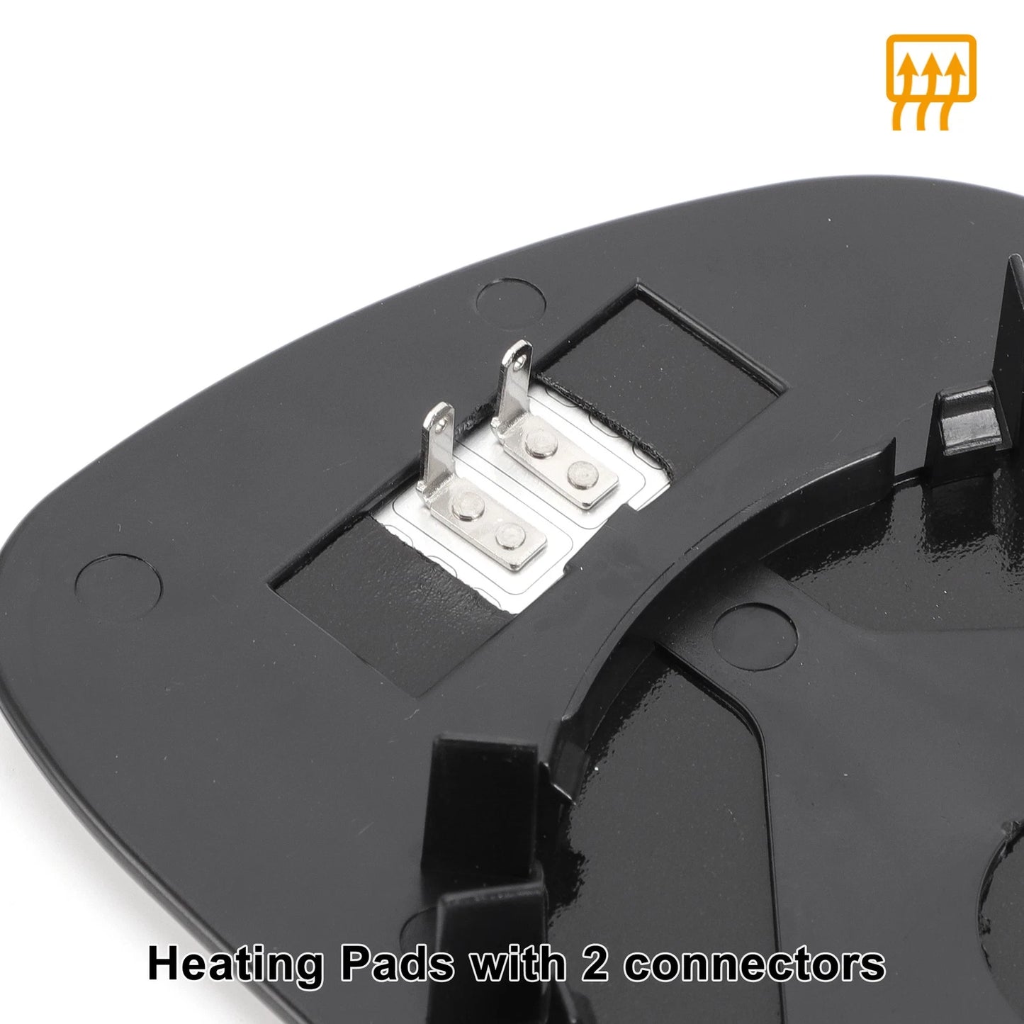 Right Side Heated White Mirror Glass for Peugeot 307 (2001-2009)