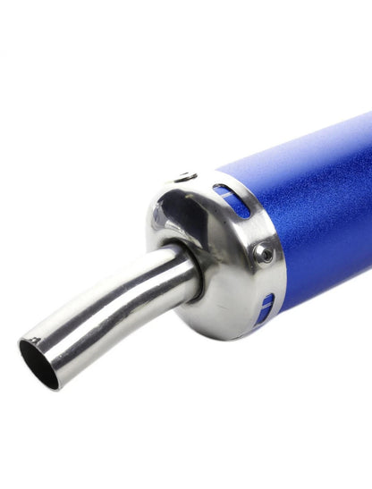 Exhaust Muffler 1.02" Dia Round Bend Outlet 11" Long for Motorcycle