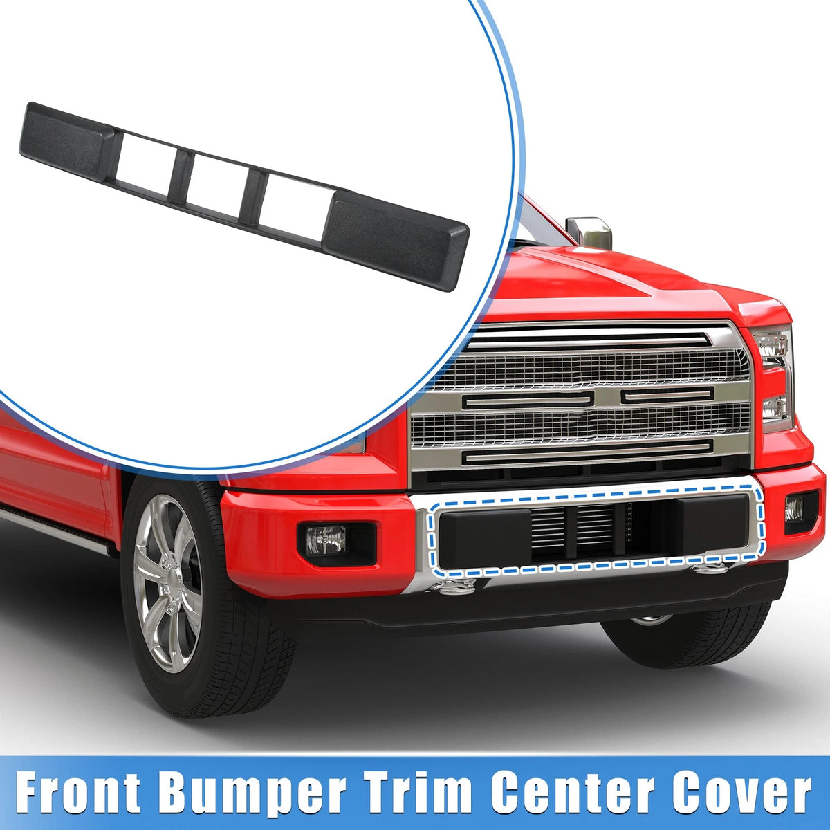 Front Bumper Trim Center Cover Kit for Ford F150 (2018-2020)