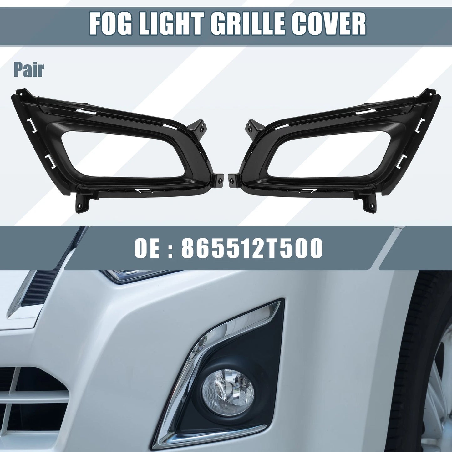 Front Left Right Fog Light Grille Cover Trim for Kia Optima K5 (2014-2015)