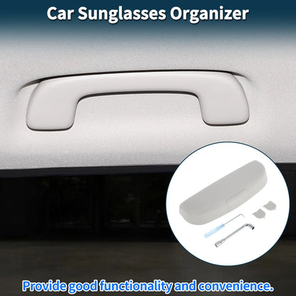 Sunglasses Case for Volvo XC90 Eyeglasses Holder Storage Box Grey (2016-2024)
