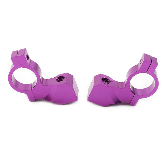 10mm Thread 7/8" Rearview Mirror Mount Clamp for Motorcycle - Purple