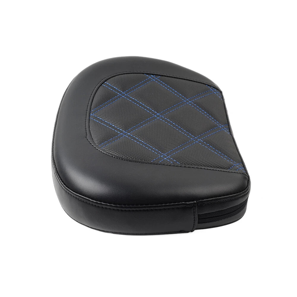 Blue Stitching Passenger Bar Backrest Pad for Harley Electra Glide