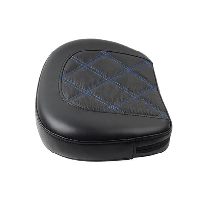 Blue Stitching Passenger Bar Backrest Pad for Harley Electra Glide