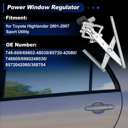 Power Window Regulator for Toyota Highlander (2001–2007)